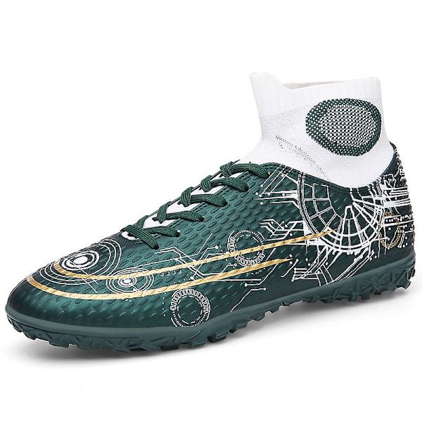 Fotbollsskor dam Spikes Fotbollsskor för ungdomar Stövlar Atletisk Sneaker 3C566-1 Green 41