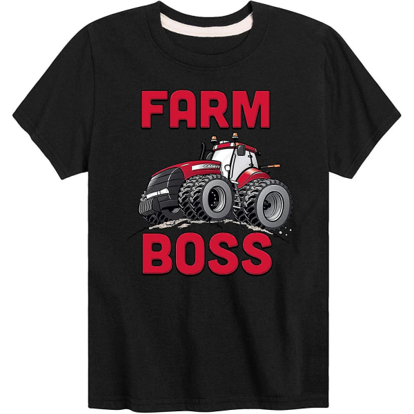 Farm Boss - Kortärmad grafisk T-shirt för toddler 3T