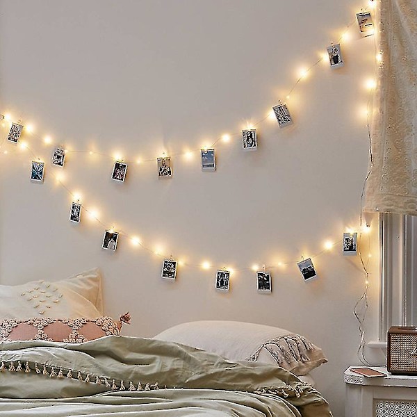 20 led 9,7 ft Fairy String Lights, Firefly Lights USB driven med fjärrkontroll, 8 lägen