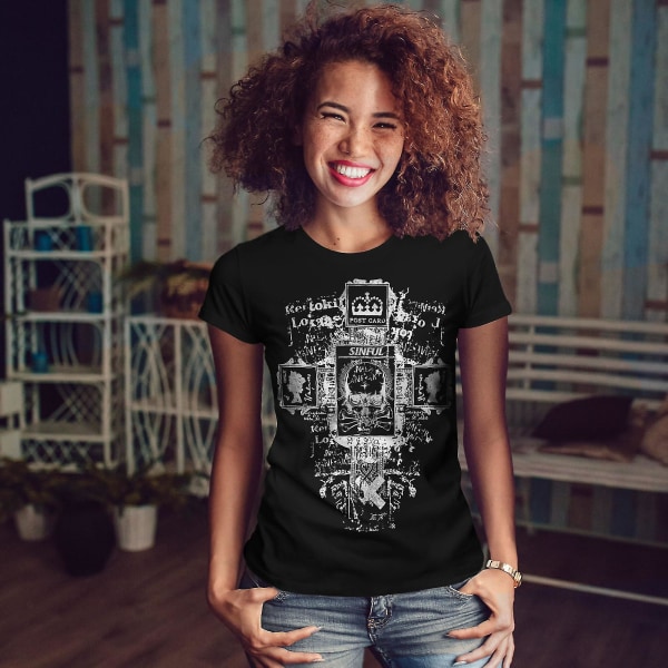 Symboler Goth Vintage Women Blackt-shirt L