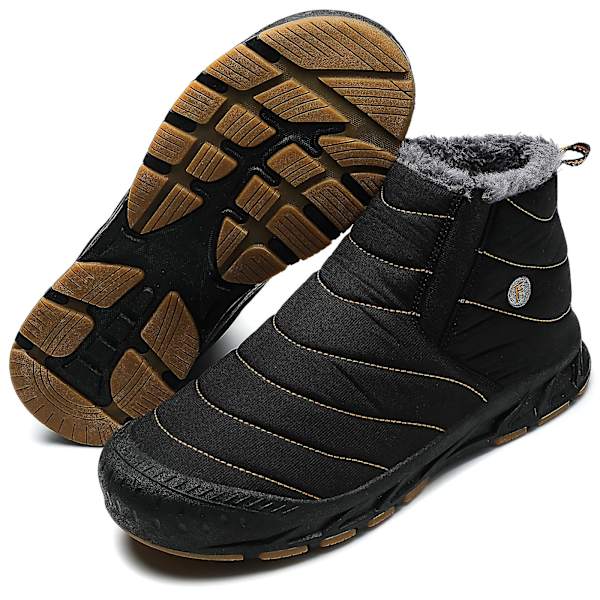 Vintersnöskor för herr Vattentåliga skor Anti-halk Casual Lätt vandringskänga 22011 Black 43