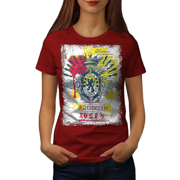 Rotterdam Dutch Cool Women Redt-shirt S