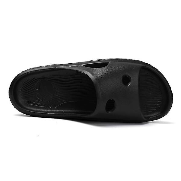 Strandtofflor för män Modesandaler Utomhus Halkfria inomhusskor 3Bs2196 Black 40-41