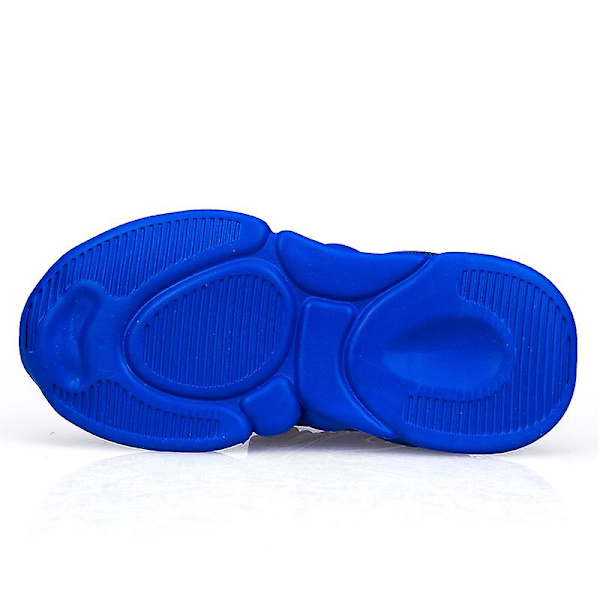 Pojkar Flickor Sneakers Andas löparskor Mode Sportskor för barn 2La02-1 BlackBlue 34