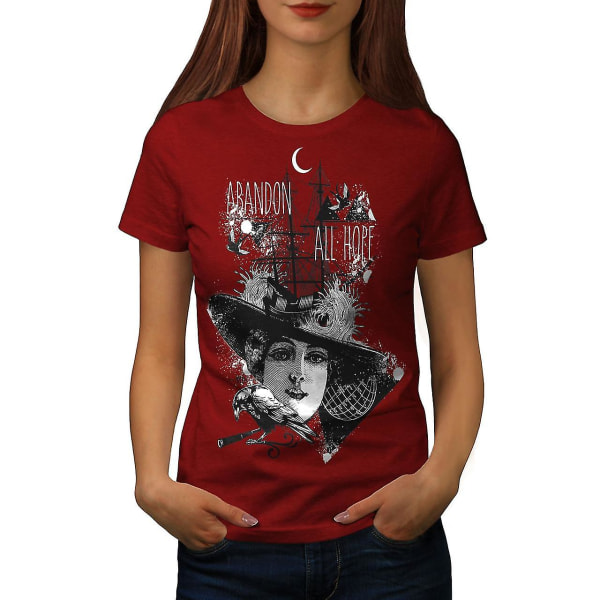 Abandon All Hope Women Redt-shirt L