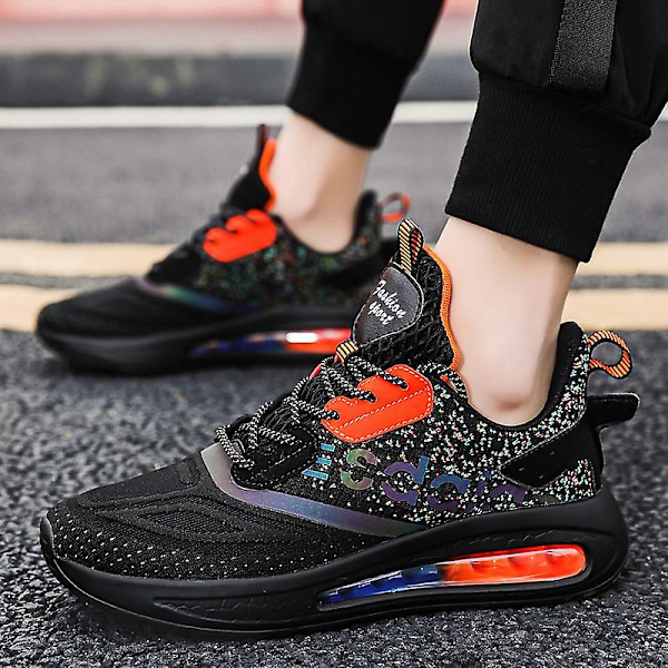 Herr Air Sports löparskor Damping Sneakers 1G9936 Black 44