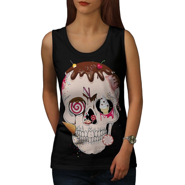 Skräpmat Skeleton Dam Blacktank Top XXL