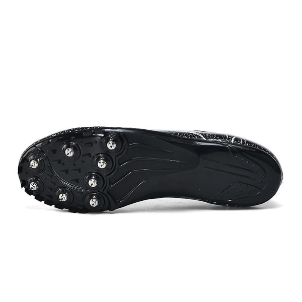 Friidrottsskor för män Spikes Track Race Hoppande Sneakers Professionell löpning Nail Spikes Skor 3B2216 Black 38