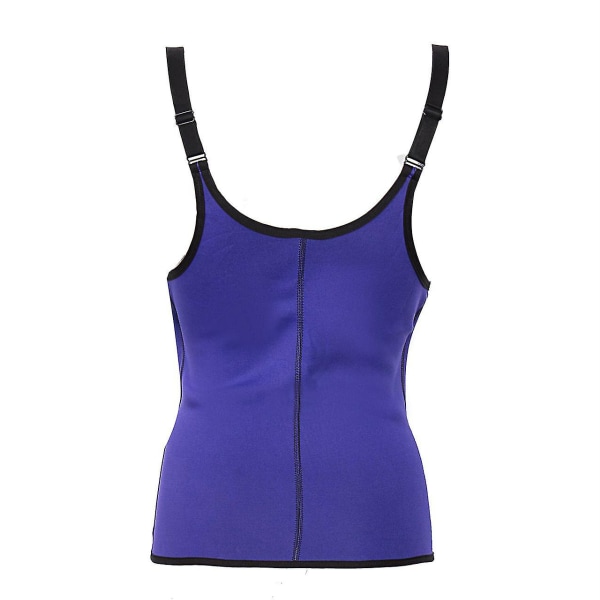 3 Clip&1 Zip 6 Stålbenad waist trainer Sportträning Kroppsformare Magkontroll Purple S