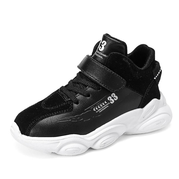 Barnbasketskor Mode Halkfria sneakers Andas sportskor Q300 Black 31