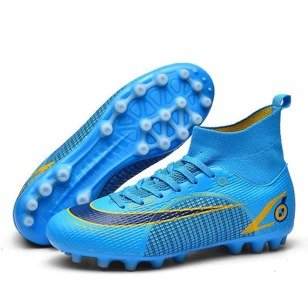 Fotbollsskor dam Spikes Fotbollsskor för ungdomar Stövlar Atletisk Sneaker 3C2588GA Blue 35