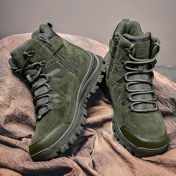 Herr Military Boot Combat Herr Boots Tacticalhane Shoes Work Safety Shoes Yj703 Green 43