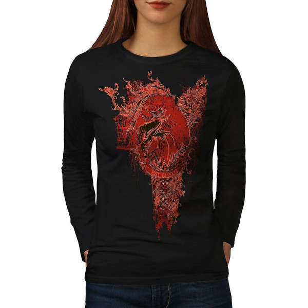 Grim Reaper Death Women Blacklong Sleeve T-shirt XL