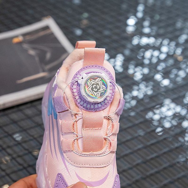 Barn Pojkar Flickor Sneakers Löparskor som andas Mode Sportskor 2Ks999 Pink 34