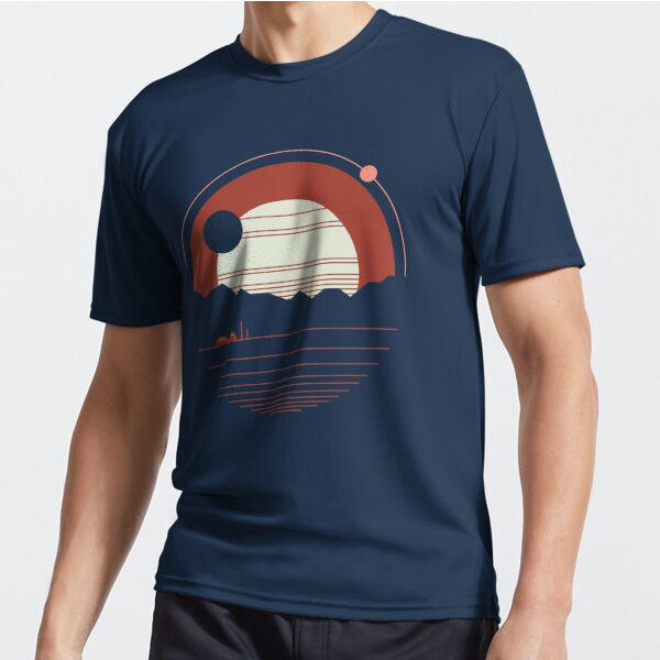 Solitude Active T-shirt Navy L_Front