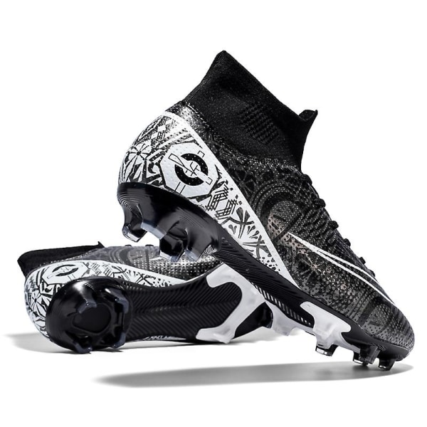 Fotbollsskor dam Spikes Fotbollsskor för ungdomar Stövlar Atletisk Sneaker 3C1101 Black 41