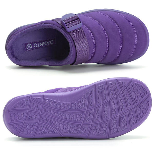 Herr bomullstofflor Varma vinterhalkfria skor Hk999 Purple 41