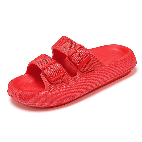 Herrsandaler Halkfria strandskor Modetofflor Fr2885 Red 36