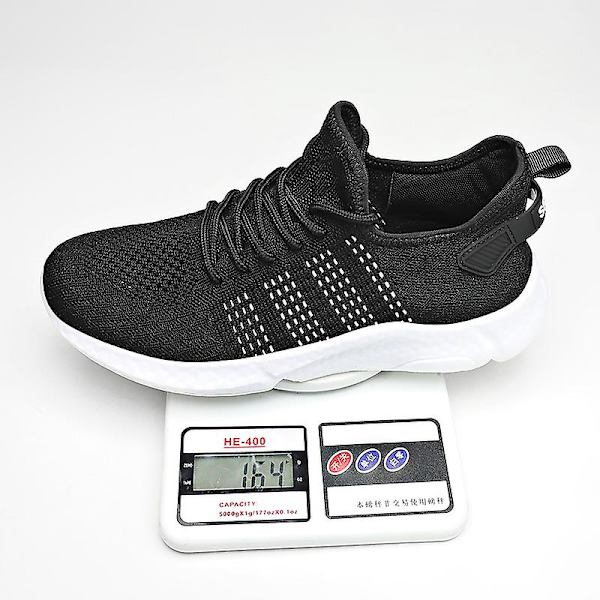Lätta modesneakers för löpning för män 9067 Black 41