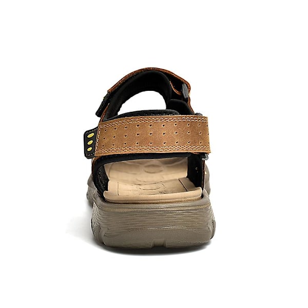Män Dam Strandtofflor Modesandaler Utomhus Halkfria inomhusskor 9630 Brown 44