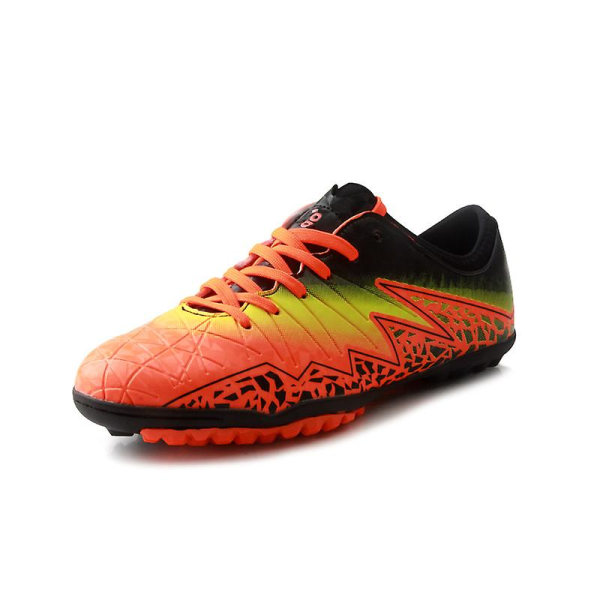 Fotbollsskor för män Spikes Fotbollsskor för ungdomar Stövlar Athletic Sneaker 3Cs77030 Orange 33