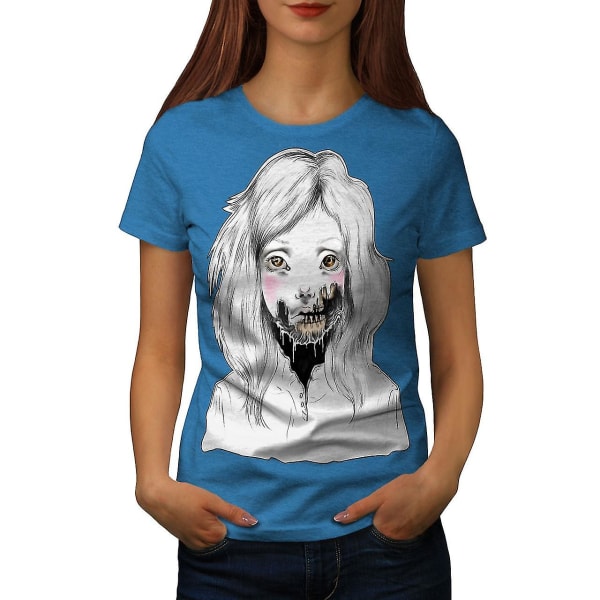 Girl Face Skelett Kvinnlig Kunglig T-shirt XL