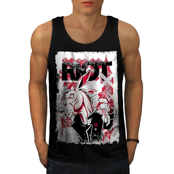 Uk Donkey Cool Men Blacktank Top | Wellcoda M