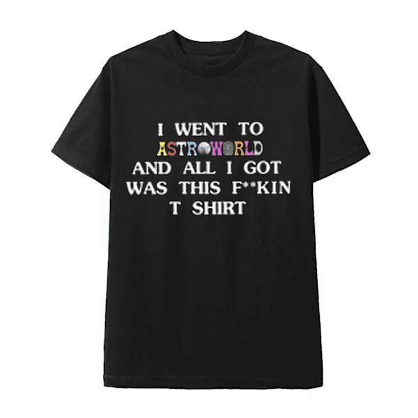 Astroworld Merch svart utslagsplats All I got Travis Scott T-shirt M