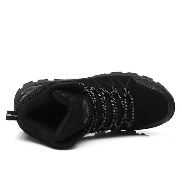 Herr vandringsskor Outdoor Sneakers Andas löparskor Mode Sportskor Yj8017 Black 43
