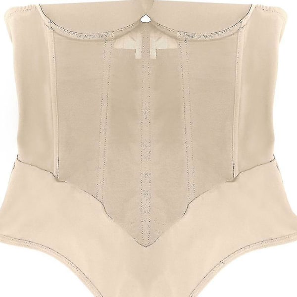 Kvinnors Mesh 5 Bone Body Shaping Underkläder skin 2XL