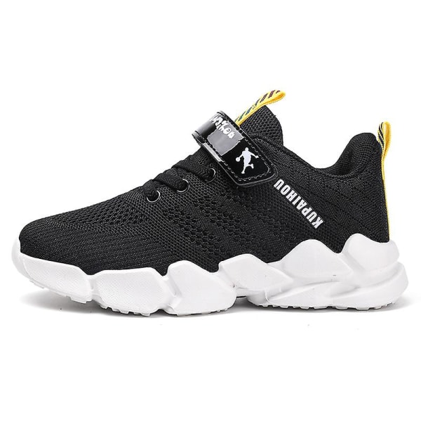 Barnskor Andas Sneakers Pojkar Flickor Sportskor Lätta löparskor Yj007 BlackYellow 35