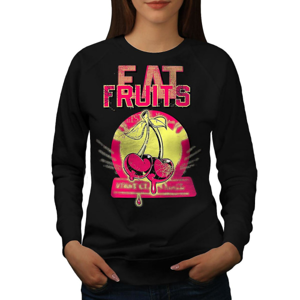 Ät frukt Cherry Sweatshirt för kvinnor M