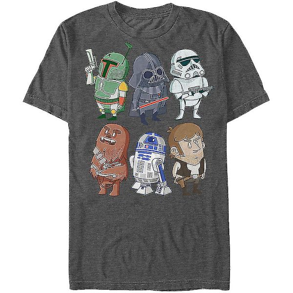 Star Wars seriefigurer T-shirt kläder XXL