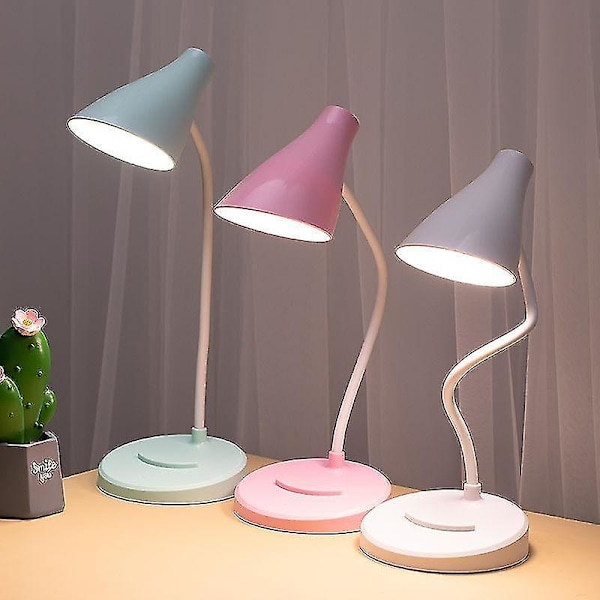 2021 Led skrivbordslampa för sovrumsbord USB uppladdningsbar läs multifunktionstelefonhållare mode de