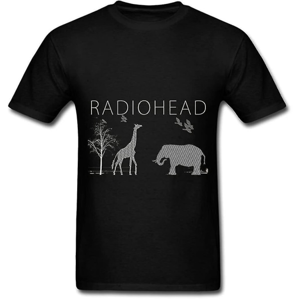 Man Radiohead Elephant Andgiraffe Poster T-shirt Svart XL