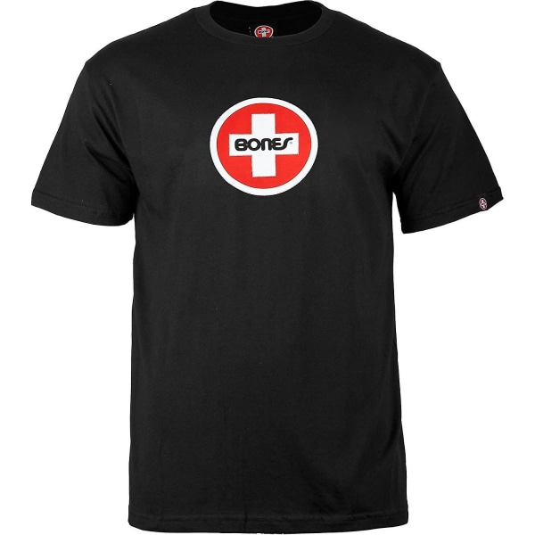 Bones Bearings Swiss Circle Logo Svart T-shirt S