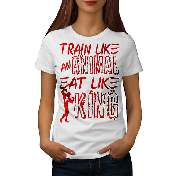 Animal Workout Gym T-shirt för kvinnor XXL
