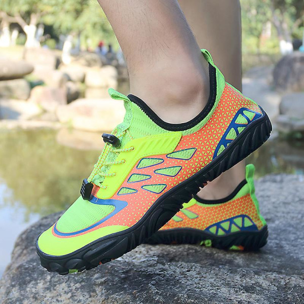 Vattenskor för män Beach Pool Shoes Quick-Dry Yoga Sportskor för kvinnor 22 Yellow 43