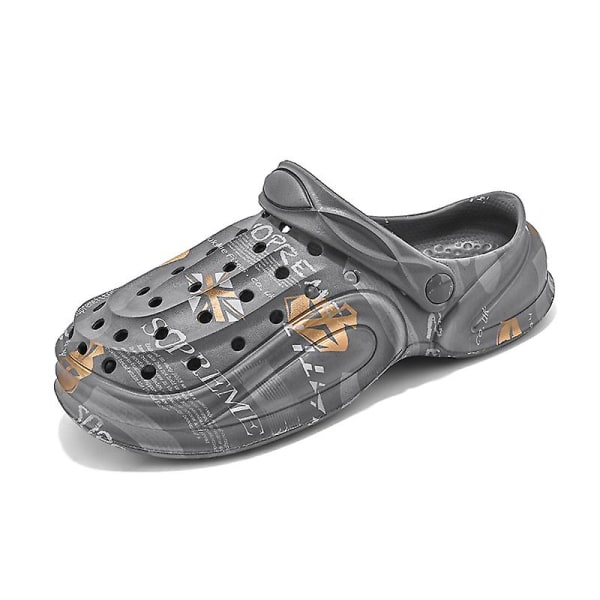 Strandtofflor för män Modesandaler Utomhus Halkfria inomhusskor 3B0820-1 Gray 41