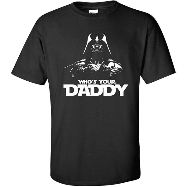 All Things Apparel Darth Vader Who's Your Daddy T-shirt herr - Med Black (ata189) XL