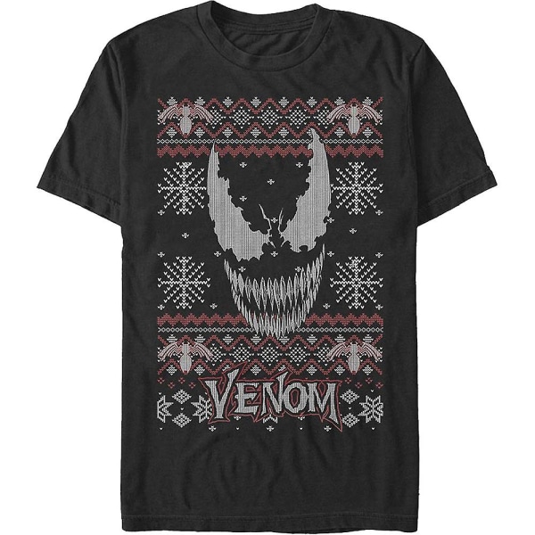 Venom Faux Ugly Knit Marvel Comics T-shirt L