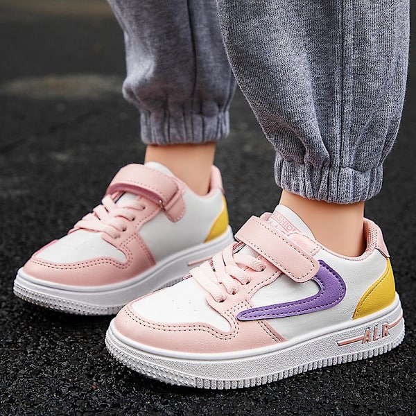 Boys Sneakers Andas Flickor Skateboarding Skor Löparskor 3D823 Pink 32