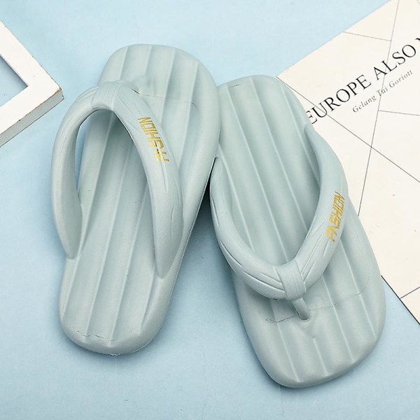 Strandtofflor för män Modesandaler Utomhus Halkfria inomhusskor 3B2811 Gray 40-41