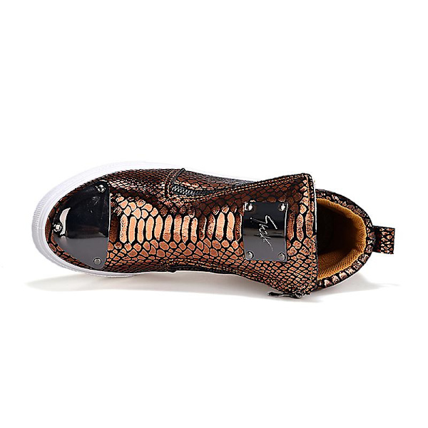Herrskor Mode High-Top Casual Skor Sportskor 1Gb198 Brown 38