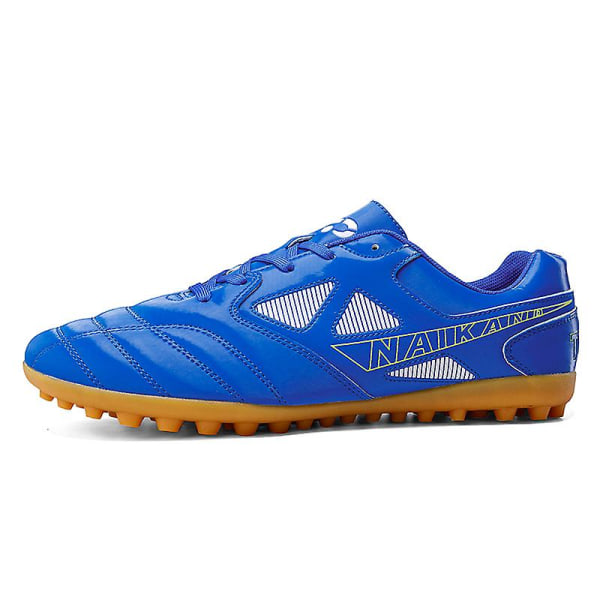 Fotbollsskor för män Halkfria fotbollsskor för herr, Gräs Fotbollssneakers 3C22028 Blue 44