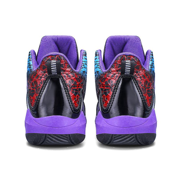 Barn basketskor Mode halkfria sneakers Andas sportskor 739 BlackPurple 33