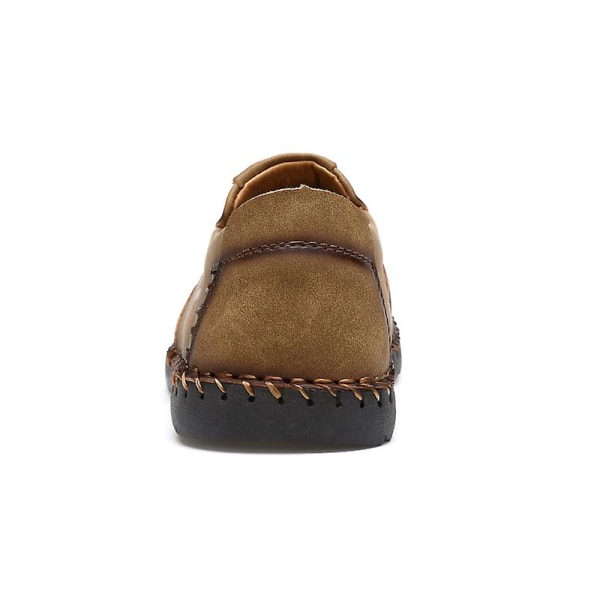 Casual för män Läder Loafers 0L602 Khaki 43