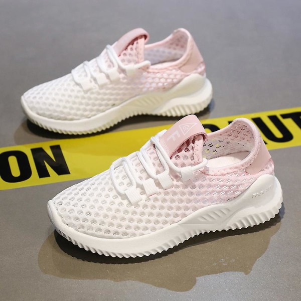 Sneakers för barn Löpartennisskor Lättviktsventilerande Sport Athletic 3D6657 Pink 34