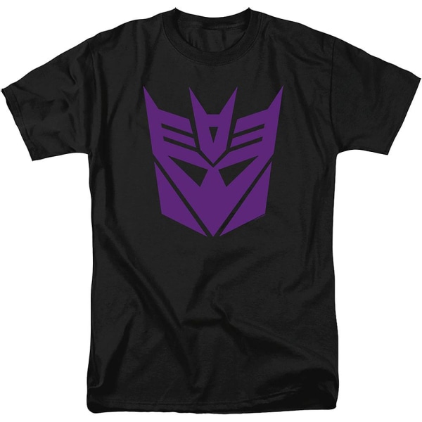 Svart Decepticon Logo Transformers T-shirt XL