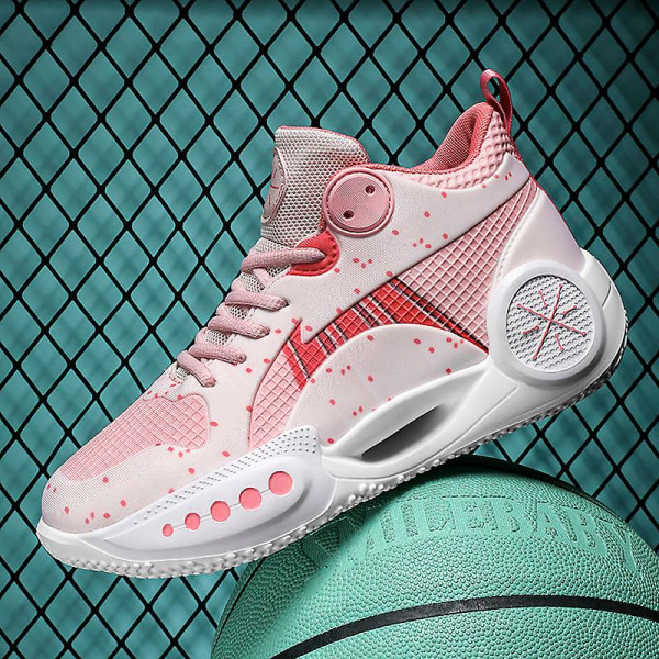 Basketskor för män Mode Halkfria sneakers Sportskor som andas 2J6960 Pink 41